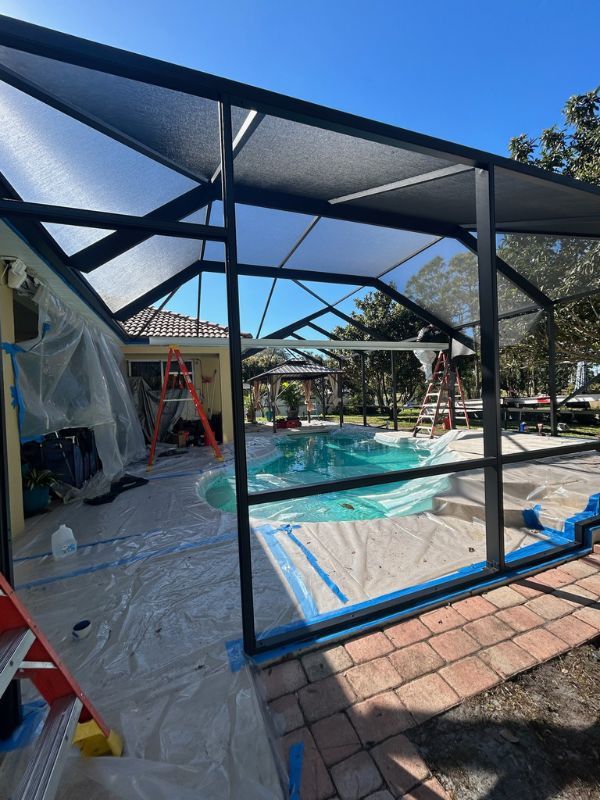 Pool Enclosure Screen Installation in Lantana FL