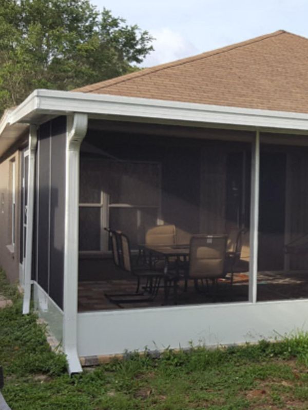 Insulated Roof Screen Room Installation in Palm Beach Gardens FL 1