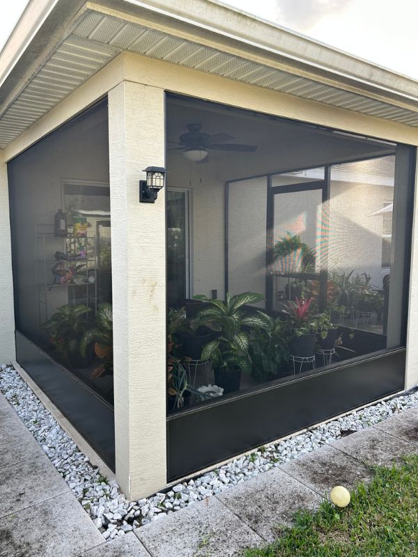 Insulated Roof Screen Room Installation in Juno Beach FL 1